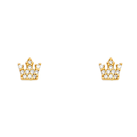 Assorted Stud Earrings with Screw Back - 14K GOLD - ST687