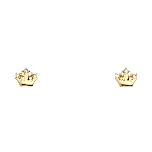 Assorted Stud Earrings with Screw Back - 14K GOLD - ST688