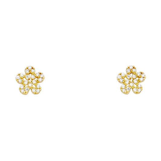 Assorted Stud Earrings with Screw Back - 14K GOLD - ST689