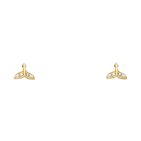 Assorted Stud Earrings with Screw Back - 14K GOLD - ST693