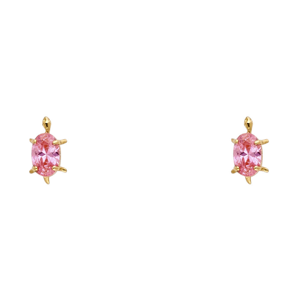 Assorted Stud Earrings with Screw Back - 14K GOLD - ST695