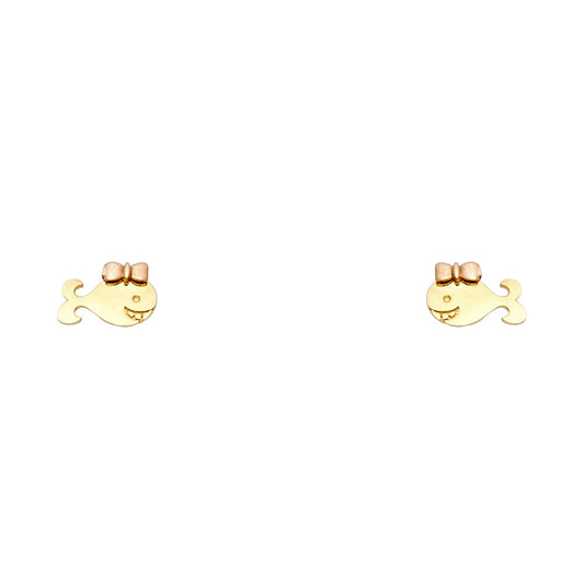 Assorted Stud Earrings with Screw Back - 14K GOLD - ST701