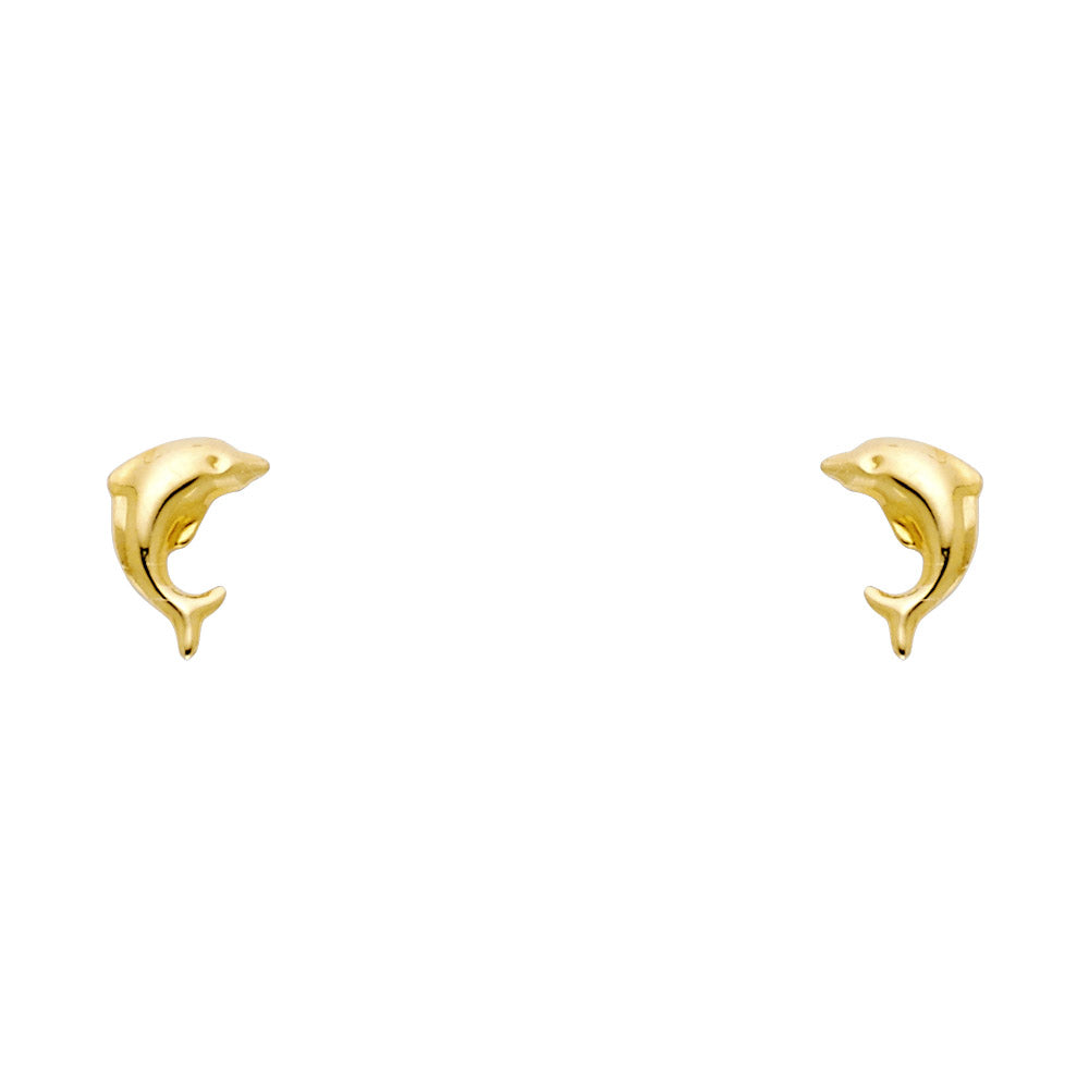 Assorted Stud Earrings with Screw Back - 14K GOLD - ST704