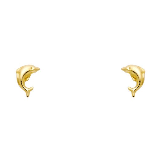 Assorted Stud Earrings with Screw Back - 14K GOLD - ST704