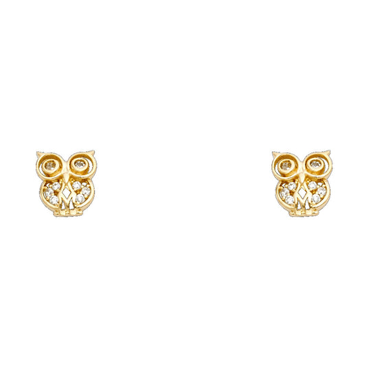 Assorted Stud Earrings with Screw Back - 14K GOLD - ST708