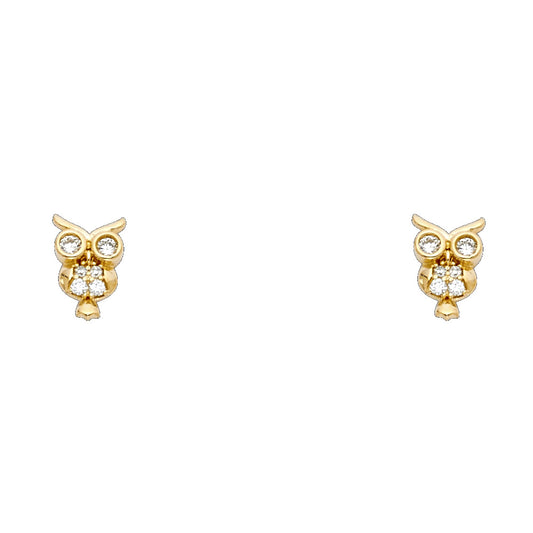 Assorted Stud Earrings with Screw Back - 14K GOLD - ST709