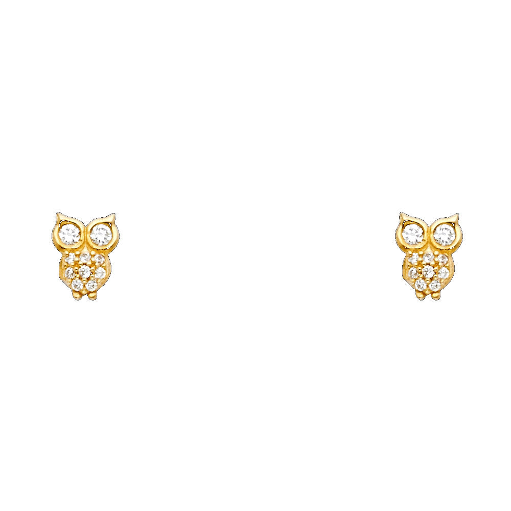 Assorted Stud Earrings with Screw Back - 14K GOLD - ST710