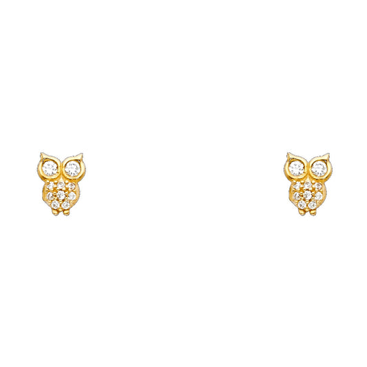 Assorted Stud Earrings with Screw Back - 14K GOLD - ST710