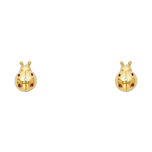 Assorted Stud Earrings with Screw Back - 14K GOLD - ST711