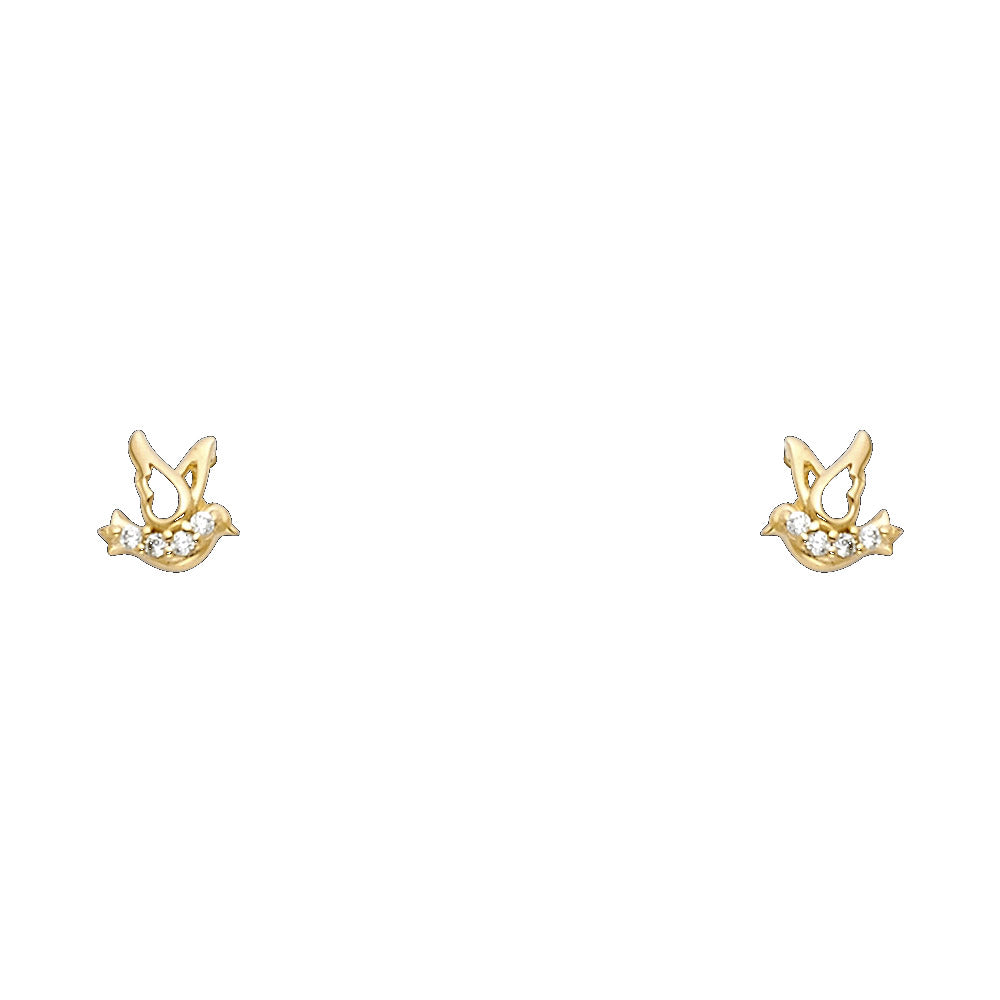 Assorted Stud Earrings with Screw Back - 14K GOLD - ST713