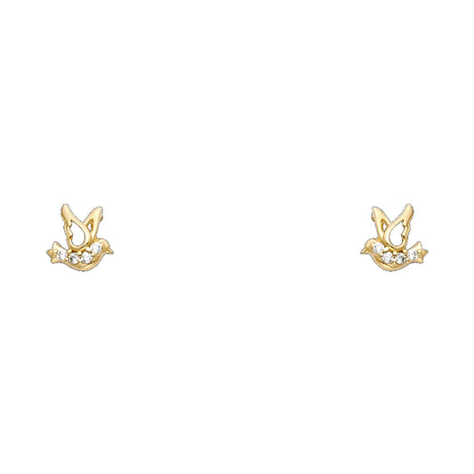 Assorted Stud Earrings with Screw Back - 14K GOLD - ST713