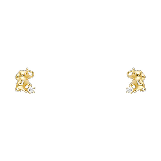 Assorted Stud Earrings with Screw Back - 14K GOLD - ST721