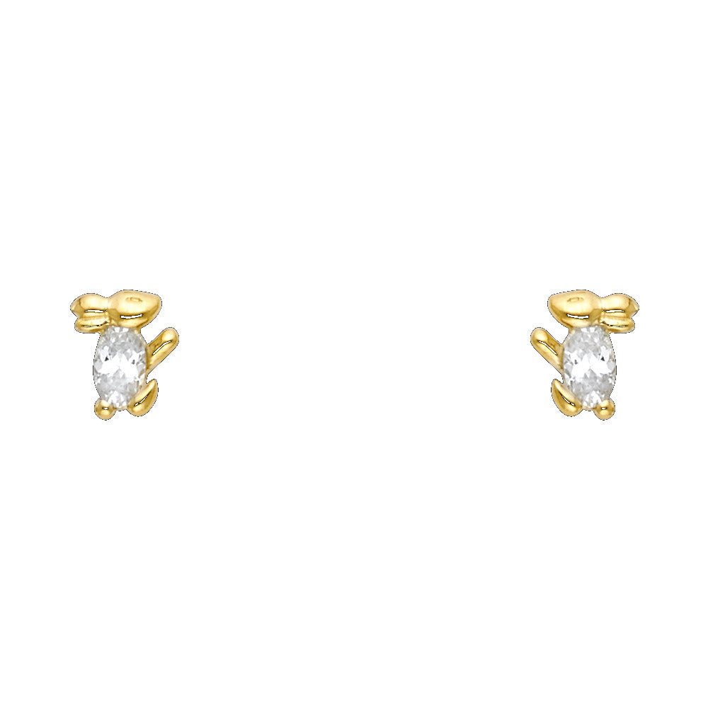 Assorted Stud Earrings with Screw Back - 14K GOLD - ST722