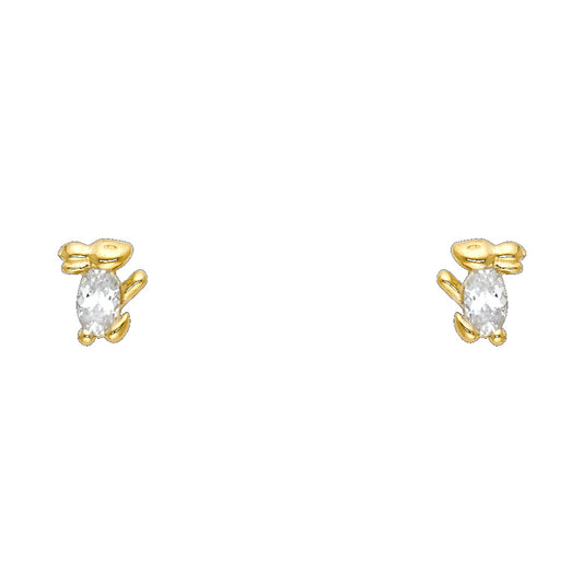 Assorted Stud Earrings with Screw Back - 14K GOLD - ST722