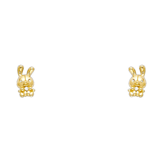 Assorted Stud Earrings with Screw Back - 14K GOLD - ST723