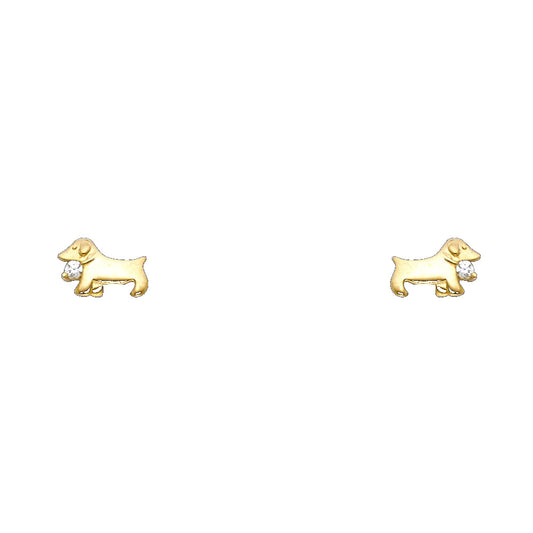 Assorted Stud Earrings with Screw Back - 14K GOLD - ST724