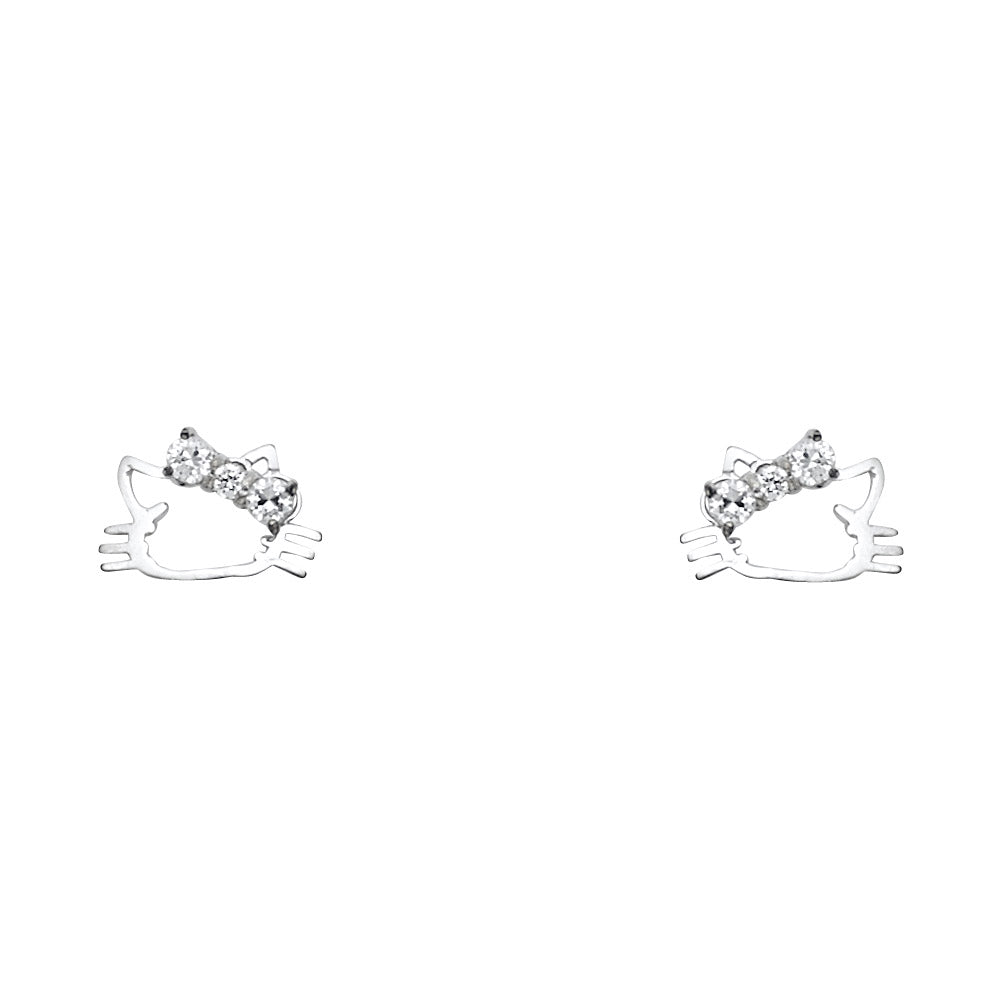 Assorted Stud Earrings with Screw Back - 14K GOLD - ST751