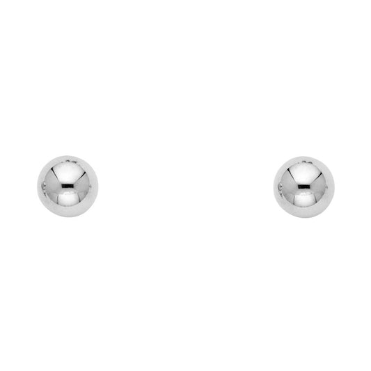 Solitaire Stud Earrings - 14K GOLD - ST775