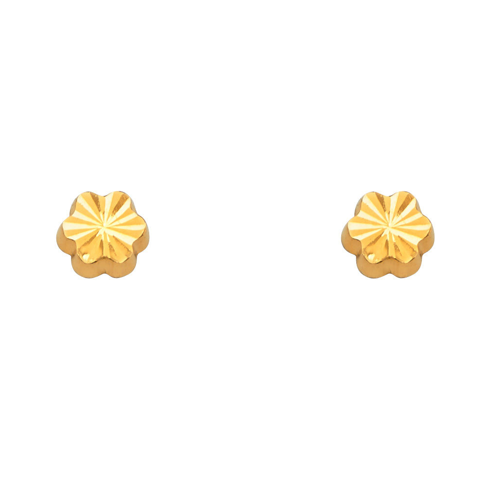 Assorted Stud Earrings with Screw Back - 14K GOLD - ST791