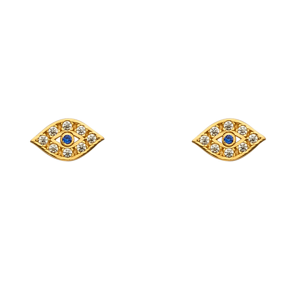 Assorted Stud Earrings with Screw Back - 14K GOLD - ST796