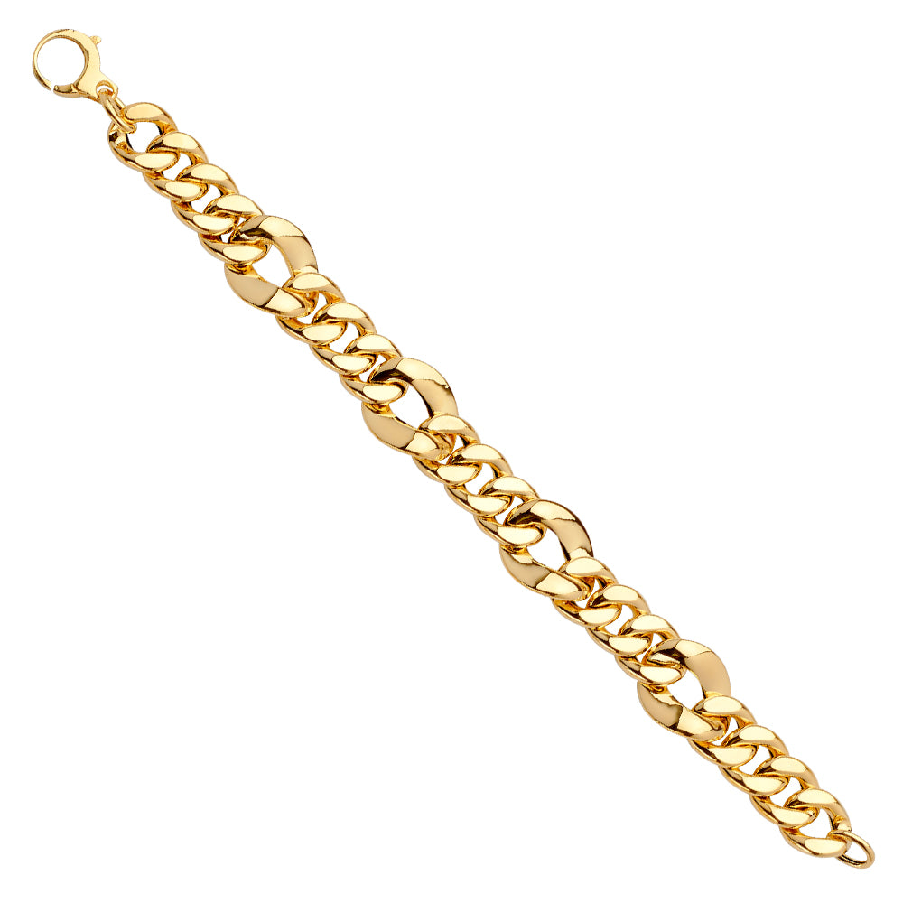 Fancy Bracelets - 14K GOLD - AB640