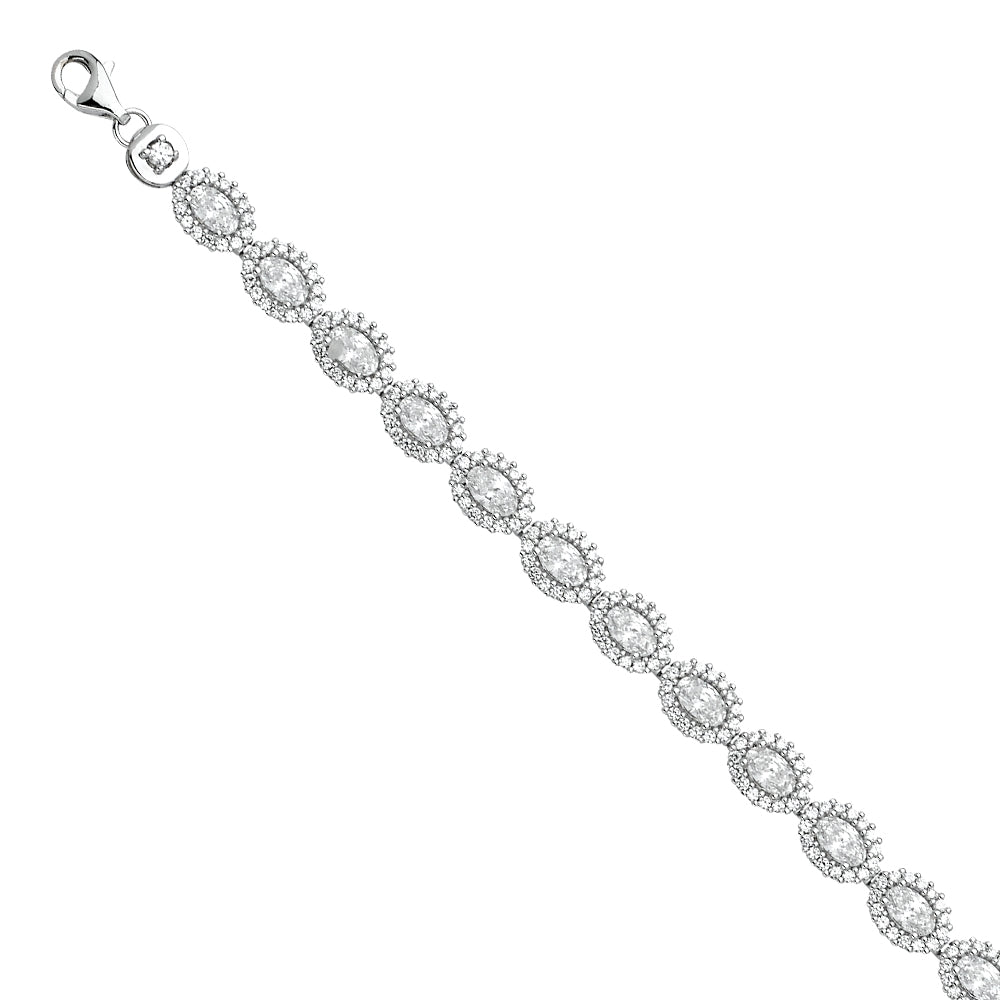 CZ Tennis Bracelets - 14K GOLD - AB659