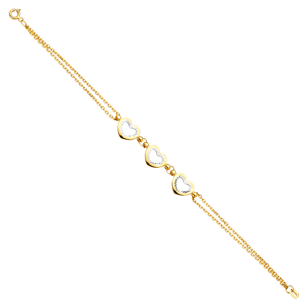 Light Fancy Bracelets - 14K GOLD - AB670