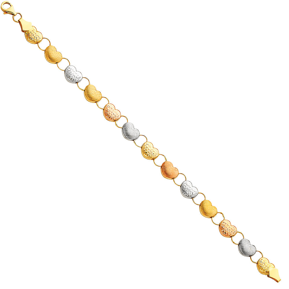 Stampato & Charm Bracelets - 14K GOLD - AB58