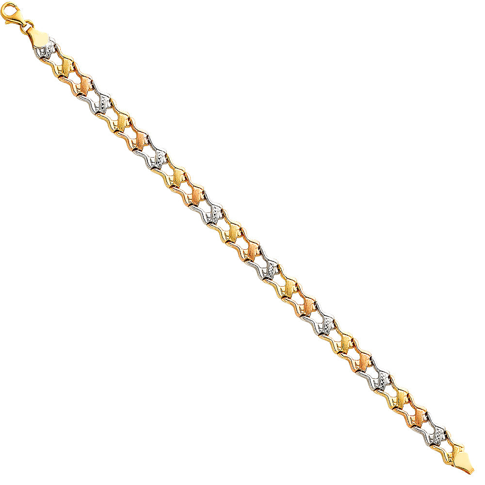 Stampato & Charm Bracelets - 14K GOLD - AB65