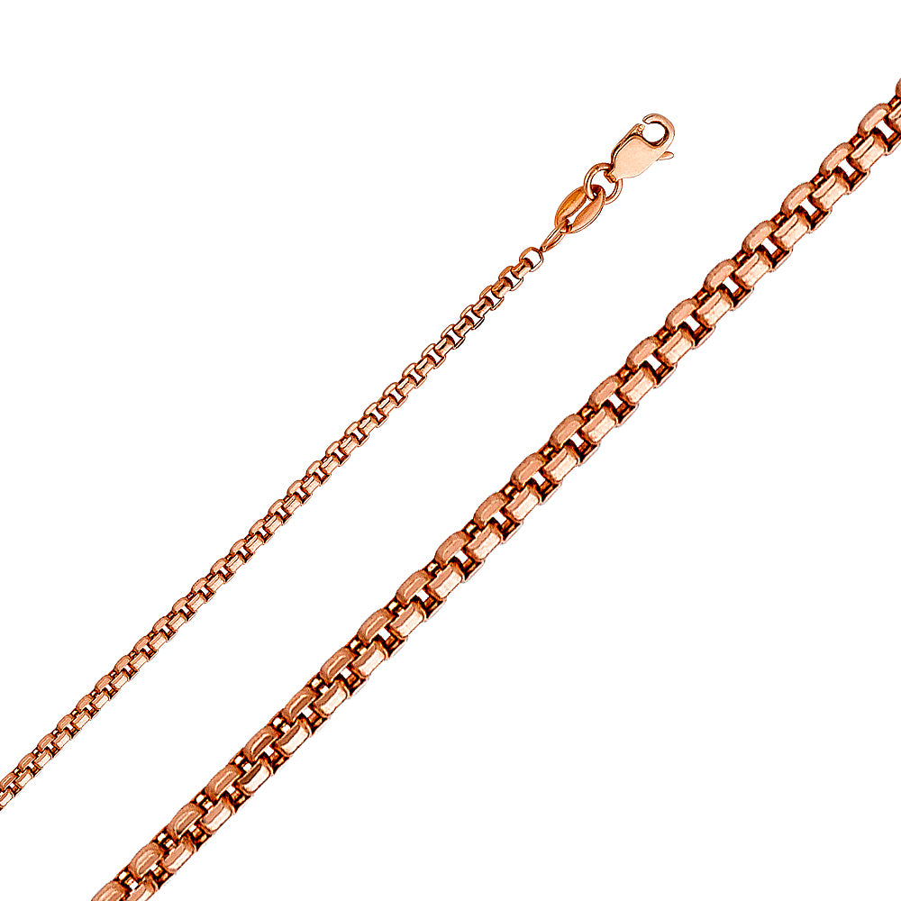 Assorted Pink Gold Pendant Chains - 1.8 mm 14K GOLD - CH454