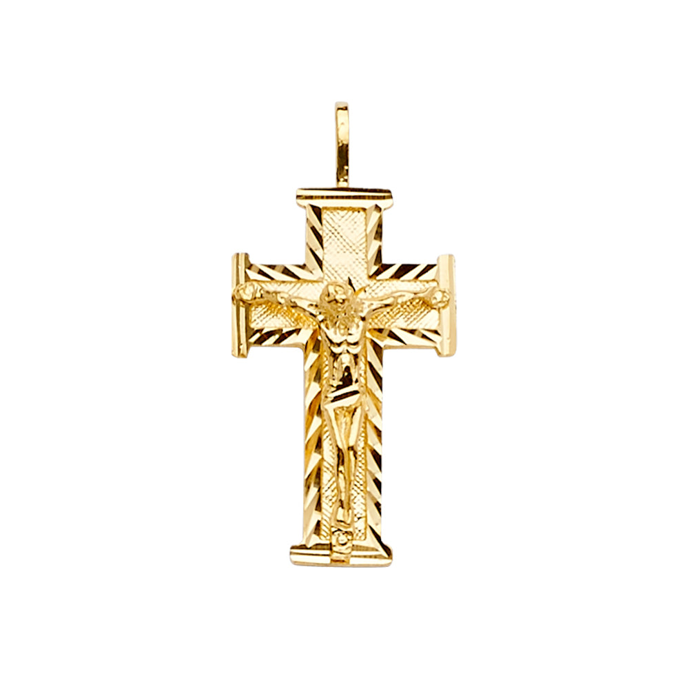 Fancy Crucifix Pendants - 14K GOLD - PT2189