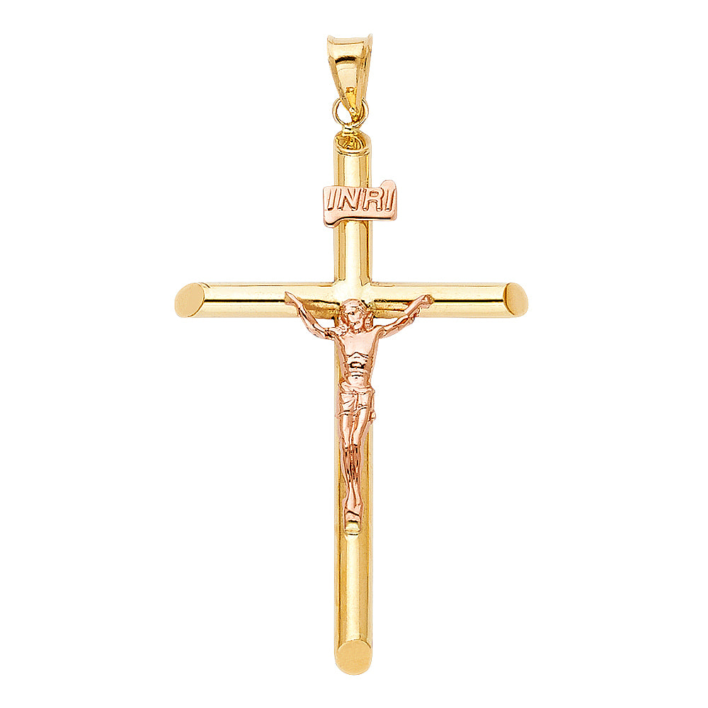 Crucifix Pendants - 14K GOLD - PT850