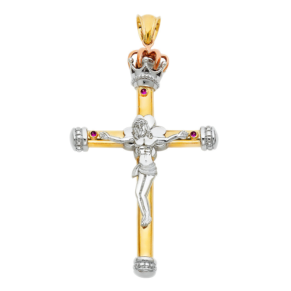 Crucifix Pendants - 14K GOLD - PT924