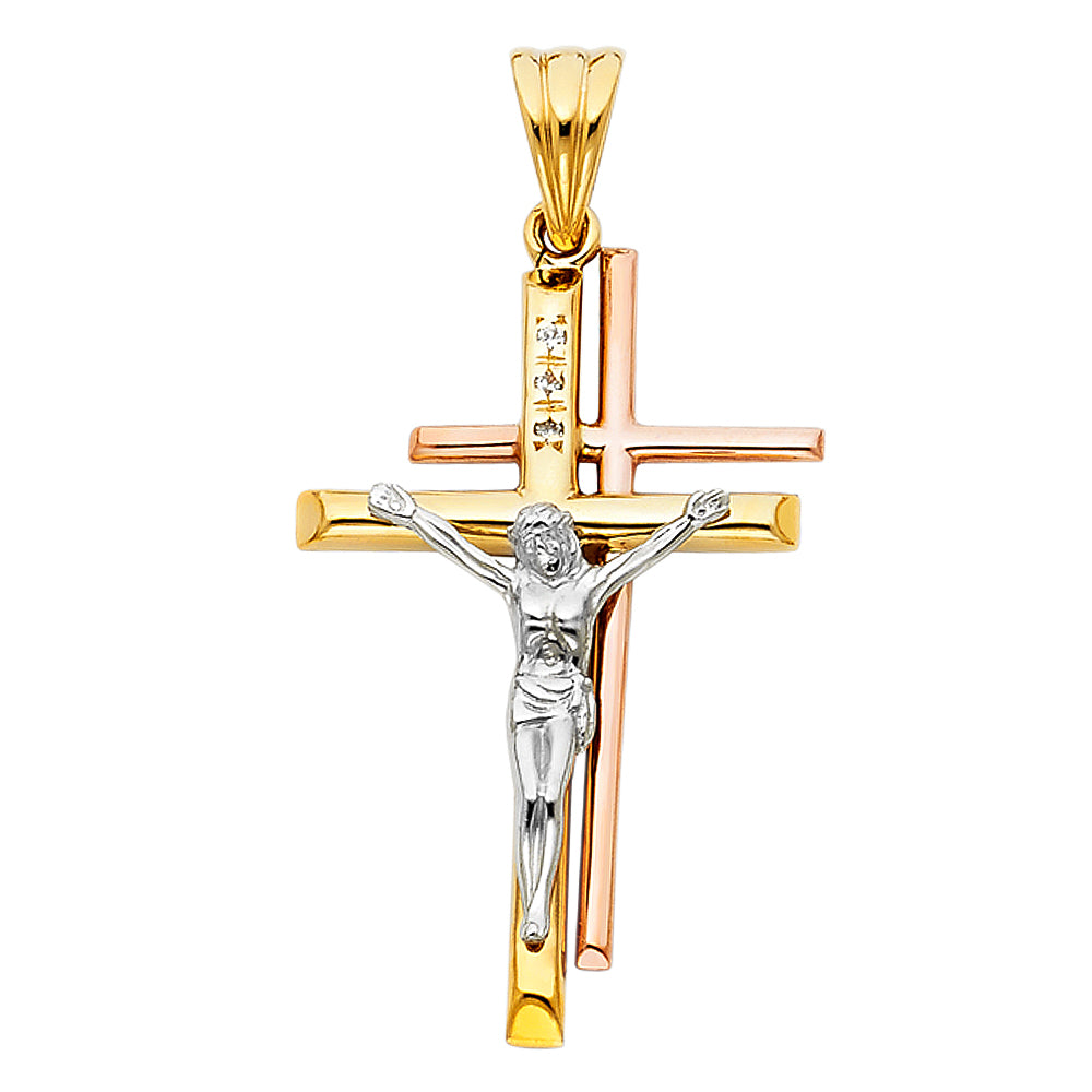 Crucifix Pendants - 14K GOLD - PT948