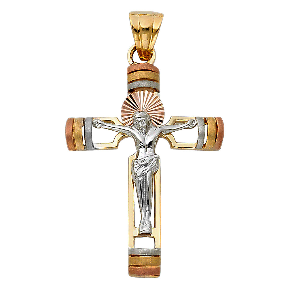 Crucifix Pendants - 14K GOLD - PT956